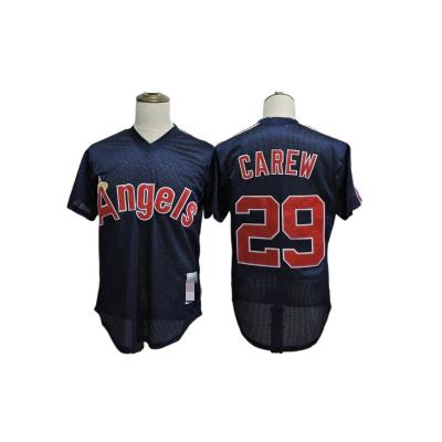 China Anti-Bacterial Factory Sale Los Angeles Baseball Shirts Angel 29 CAREW 44 JACKSON Quickdry uniform /Red/Gray Baseball Jersey for sale