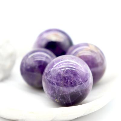 China China Crystal Therapy Natural Stone Crystals Balls Decorative Amethyst Dream Sphere For Home Decoration for sale