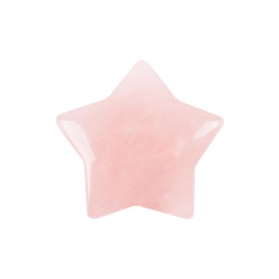 China Wholesale China Natrual Rose Quartz Star Shape Stone for Meditation Reiki Balancing for sale