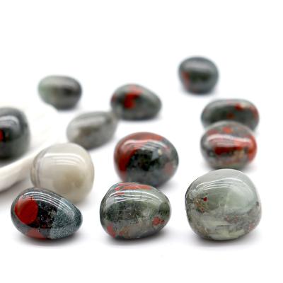 China China Natural Healing Stone African Blood Stone Tumbles For Decoration for sale