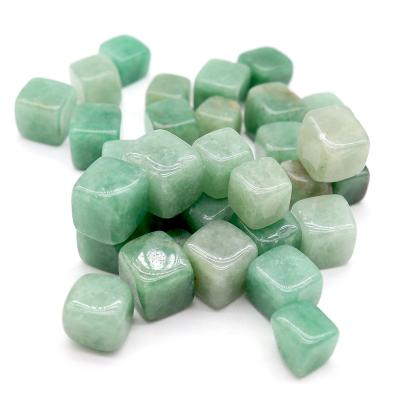 China China Hot Selling High Quality Strawberry Quartz Crystal Green Cube For Gifts for sale