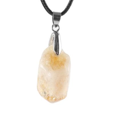 China China wholesale citrine pendant rough natural citrine necklace for men for sale