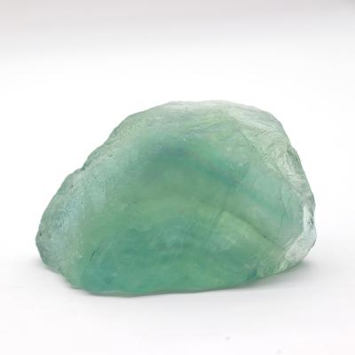 China Loose Natural Raw Green Fluorite Rough Crystal Healing Stone from China for sale