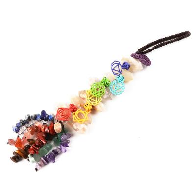 China China Healing Crystal Stone 7 Chakra Hanging Ornament For Decoration for sale