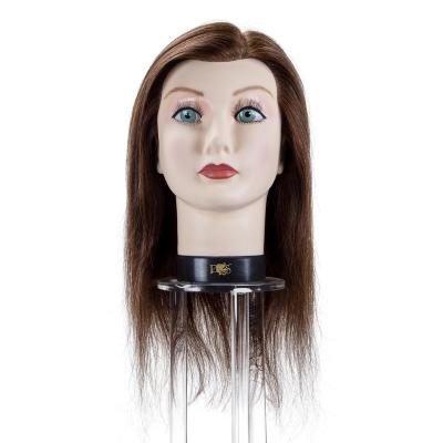 China Haircut Brown Wholesale Head 16inch 100% Head Hair Manikin Training Mannequin Head Wholesale Head With Real Hair for sale