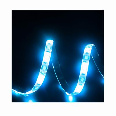 China Plastic+Copper Dropshipping flexible 12V SMD 5050 RGB rgbw with controller Sync Light Strips smd 5m TV tira led strip light for sale