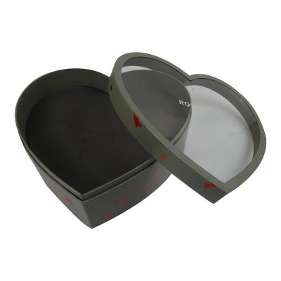 China Herolion Scatola Del Cuore Heart Shape Flower Optical Printing Box Packaging for sale