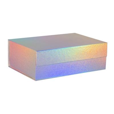 China Custom Holographic Foldable Optical Printing Paper Boxes Gift Delivery Packaging Herolion for sale