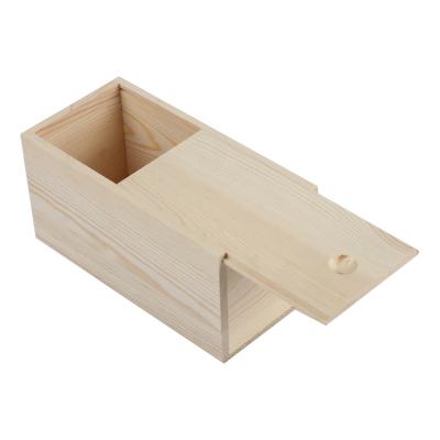 China Recyclable Multifunctional Herolion Crafts Sliding Boxes Wood And Bamboo Lid Wooden Packaging for sale