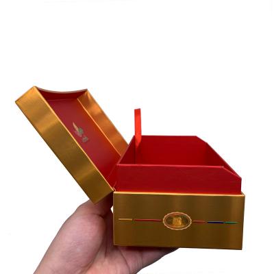 China Herolion Holographic Cajas De Papel Gold Optical Printing Paper Packaging Boxes for sale