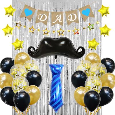 China Toy Hot Selling Celebrate Party Promotional Father's Day Star Balloon Set Balloon Garland Backdrop Decoration Helium Foil Kit for sale