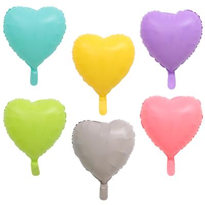 China Standard Valentine/Birthday Wedding Decoration Hot Sale Wedding Party Decorative 18inch Macaron Foil Pastel Heart Shaped Balloon for sale