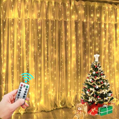 China Christmas Wedding Garland Curtain Room New Year Home Christamas Decoration Lights Decorations Curtains For Home Decor Festoon Led Fairy Lights for sale