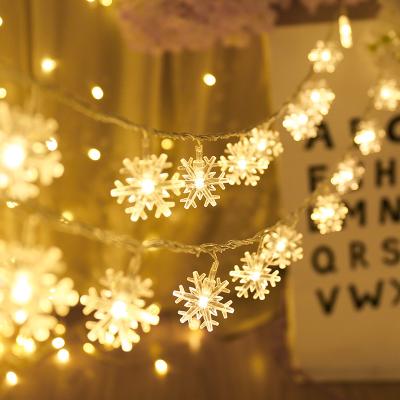 China Christamas Home Decoration 3M LED Snowflake String Fairy Lights Valentine's Day Decoration Lighys Battery Christmas Tree New Year for sale