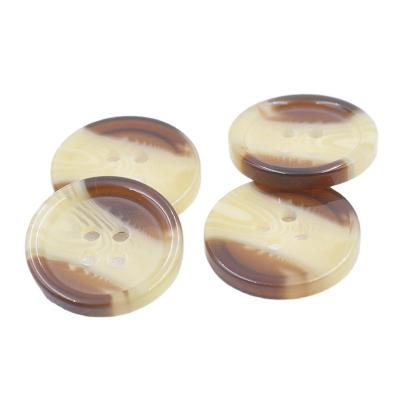 China Dry Cleaning Polyester Horn Effect Suit Shirt Buttons Pants Buttons Coat Buttons for sale