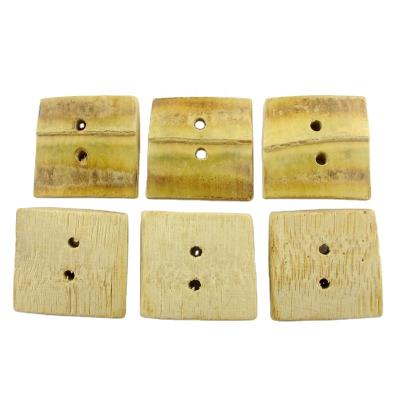 China High quality fashion 2holes bamboo button special shape dry cleaning for sale