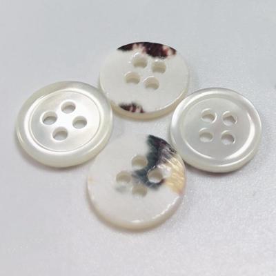 China Dry Cleaning 4 Holes Seashell Buttons Trocas Shell Shirt Buttons for sale