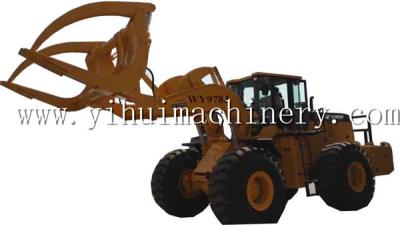 China Wenyang machinery WY978J 12Ton wheel loader with log grapple suitable for big diameter wood log en venta