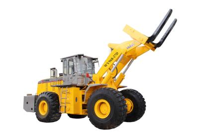 China quarry machine  lifting  27T stone block hydraulic forklift wheel loader with quick hitch with 178KW engine en venta