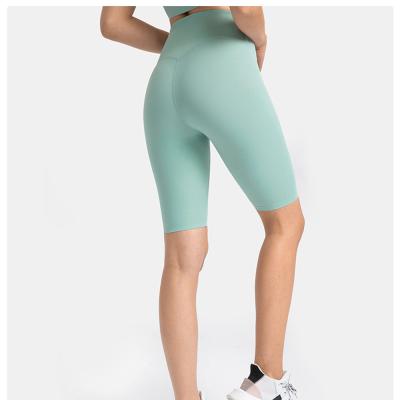 China Breathable Running Sports Gym Rise Biker Shorts Shape Tight High Waist Yoga Shorts for sale