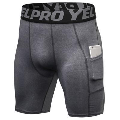 China High Quality Breathable Custom Made Mens Spandex Nylon Phone Pockets Shorts Mens Running Shorts for sale