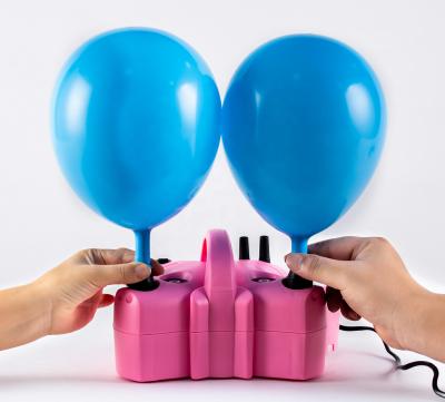 China For Balloons Inflating Small Double Holes Commercial Automatic Balloon Inflator Machine Portable Electric Balloon Compressor For Balloons for sale