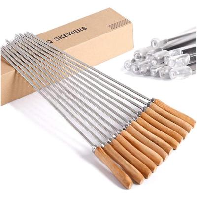 China Easily Cleaned Kebab Spits Grill Barbecue Stainless Steel Wholesale Tool Kit for sale