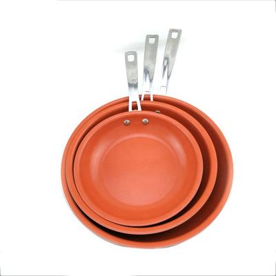 China Pan Sets Aluminum Ceramic Chef Viable High Quality Pan With Stainless Steel Handle for sale