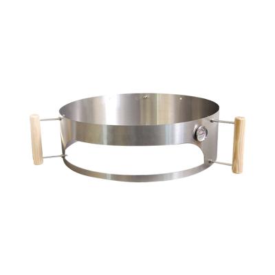 China Disposable Outdoor Pizza Kettle Oven Kit Stainless Steel With BBQ Rotating Kettle Grill 22.5 Inches for sale