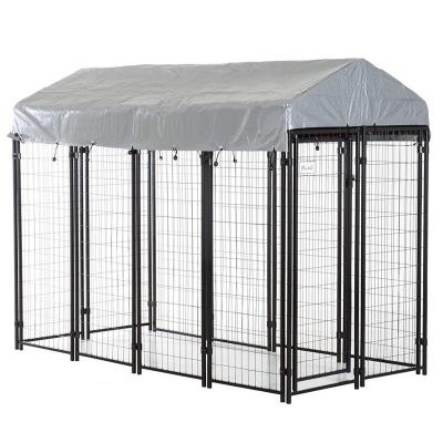 China Viable Customized All Size Welded Wire Crate Large Outdoor Pet Dog Kennels Heavy Duty Cages Crates With Low Price for sale