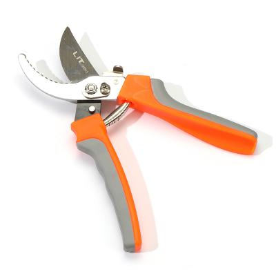 China Anti-Slip Grip LIT Professional Garden Tool  8''Pruning Shears For Flowers Tree trimmers Branch Scissors with Sharp Blade garden tools for sale