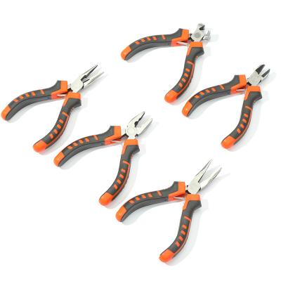 China Ergonomic Handle LIT TOOLS 5pcs chrome vanadium steel multitool wire stripper multi function outdoor mini pliers tool set with plastic handle for sale