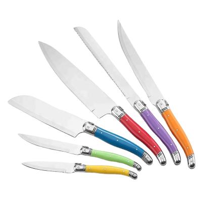 China Durable High Quality GY01 Stainless Steel With ABS Handle Laguiole Knife Set for sale