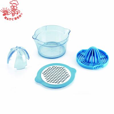 China Kitchen Tools Wholesale Hot Product 4 in 1 Multifunctional Plastic Hand Press Juicer Citrus Juicer for sale