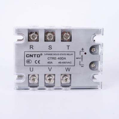 China CNTD Environmental Friendly Solid State Relay SSR-40DA CSRE-25DA DC Control AC 60DA 80DA 10 for sale