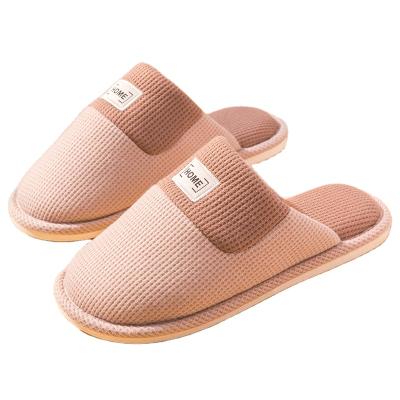 China 2021 new color winter men's indoor home floor non-slip slippers light weight warm cotton thick bottom comfortable slippers wholesale for sale