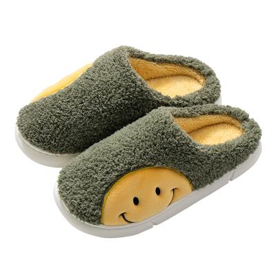 China Fashion trend men shoes 2021 new winter comfort cotton non-slip warm cartoon thick soles for couples bedroom home slipper for sale