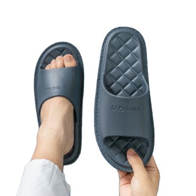 China Light men's indoor bathroom non-slip contracted slippers used outside summer soft single flat sandals factory wholesale for sale