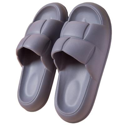 China Fashion Trend Factory Direct Sale Thicken Anti-skid Bathroom Eva Soft Sole Slide Sandals Home Slippers Summer Home Slippers Men for sale