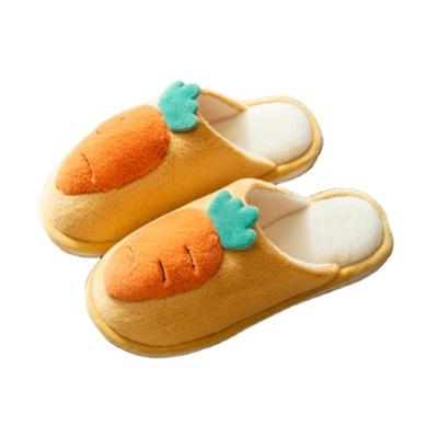 China Cute carrot winter fashion trend cartoon plush warm slippers 2020 autumn and new winter fashion all-match for sale