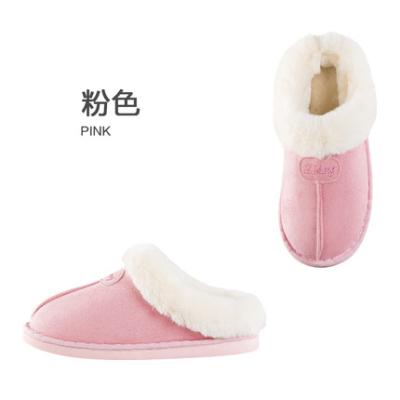 China Fashion trend autumn and winter new style suede half bag slippers home and cotton indoor non-slip slippers for sale