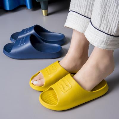 China 2021 New Lightweight EVA Ladies Leisure Slippers Outdoor Beach Slippers For Men Indoor Bathroom Non-slip Comfortable Slippers for sale