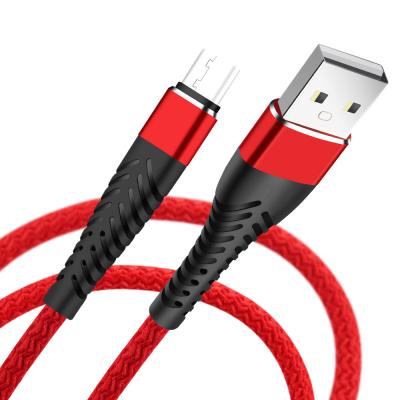 China MP3/MP4 Type-C Nylon Braided 3m Player 1m 2m Lightning Micro USB Fast Charging Cable For Type-C Lightning Micro Fast Charger 2.4A Cable for sale