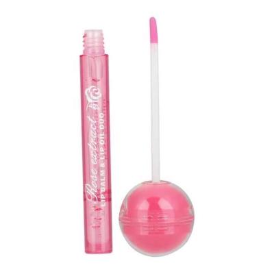 China Waterproof Kiss Beauty Dropping Moisturizing Hydration Lollipop 2 in 1 Beautiful Lip Balm & Lip Oil Duo 6 Colors Cosmetics for sale