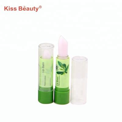 China Custom Moisture Sunscreen Lip Care Nourishing Herbal Lip Balm Green Tea Extract Lip Balm for sale