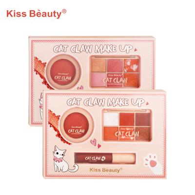 China Factory Wholesale Waterproof 3 in 1 Rich In Color Long Lasting Matte Full Makeup Gift Set for sale