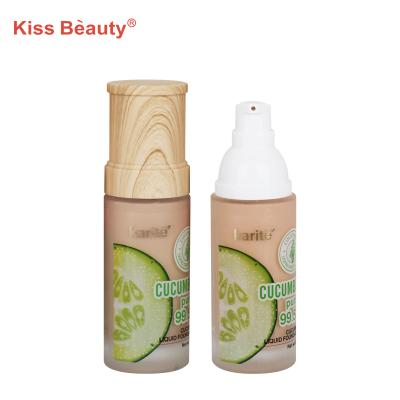 China Natural Natural Cucumber Brightening Skin Whitening Matte Long Lasting Liquid Foundation for sale