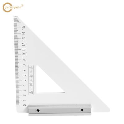 China 2021 New Arrival Delicate Product Of Machinery Repair Shops Reasonable Prices Forming Measuring Triangle Wooden Ruler for sale