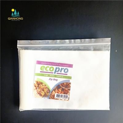 China custom made frosted ziplock bag moisture proof with clean print logo bag storage clear plastic ziplock bag for sale