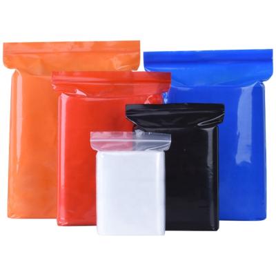 China Polythene Polythene Clear Moisture Proof Colored Plastic Ziplock Packaging Bag Ziplock Bag for sale